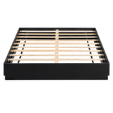 Queen Size Low Profile Platform Bed Frame with Wood Slat Support for Adults/Teens/Kids, No Box Spring Needed