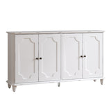Farmhouse Sideboard Buffet Cabinet, 4 Door Storage Accent Console Cabinet with Shelves for Living Room, Kitchen, Entryway