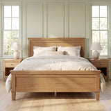 Queen Mid-Century Modern Platform Bed Frame with Headboard&Footboard, Seadrift