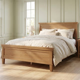 Queen Mid-Century Modern Platform Bed Frame with Headboard&Footboard, Seadrift