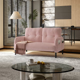 47.24" Corduroy Upholstered Loveseat Sofa, 2-Seat Couch with Side Storage Pockets for Living rooms, Apartment, Small Space