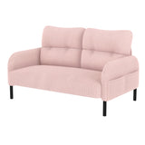 47.24" Corduroy Upholstered Loveseat Sofa, 2-Seat Couch with Side Storage Pockets for Living rooms, Apartment, Small Space