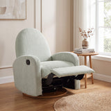 360° Swivel Glider Recliner Chair, Rocking Recliner with High Back & Solid Wood Base for Living Room, Bedroom