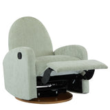 360° Swivel Glider Recliner Chair, Rocking Recliner with High Back & Solid Wood Base for Living Room, Bedroom