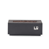 40.25" Outdoor Rectangular MgO Concrete Propane Fire Pit, 40,000 BTU Patio Fireplace, Dark Gray (Tank Cover not Included)