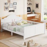 Full Size Bed For Kids, Wood Full Platform Bed with Headboard and Footboard