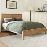 Modern Solid Wood Queen Size Platform Bed with Sturdy Wooden Slats Support,No Box Spring Needed
