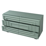 6 Drawer Dresser for Bedroom, Push-to-Open Chest of Drawers with Anti-Tip Device, TV Stand Storage Organizer for Living Room