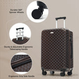 5 PCS ABS Hardside Luggage Set with TSA Lock, 360° Quiet Spinner Wheels & Multi-Stage Adjustable Handle for Travel/School