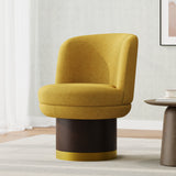360°Swivel Accent Chair Round Swivel Chair Barrel Chair Upholstered Swivel Chair for Living Room, Bedroom or Apartment