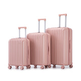 20"/24"/28" 3 pcs/set in ABS Spinner Wheel Luggage, Carry on Suitcase, with Cup Holder & USB Port & Phone Holder