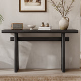 Elegant Console Table with Geometric Silhouette– Perfect Architectural Touch for Living Room, Entryway, Hallway