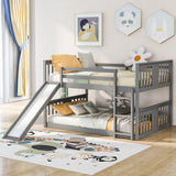 Full Over Full Bunk Bed with Ladder & Slide