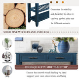 Entryway Console Table Sofa Side Table Buffet Sideboard Cabinet Display Stand Retro Accent Table with 2 Storage Drawers&2 Shelves
