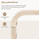 Minimalist Coffee Table with Curved Art Deco Design for Living Room or Dining Room