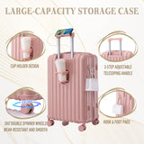 20"/24"/28" 3 pcs/set in ABS Spinner Wheel Luggage, Carry on Suitcase, with Cup Holder & USB Port & Phone Holder