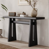 Elegant Console Table with Geometric Silhouette– Perfect Architectural Touch for Living Room, Entryway, Hallway