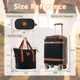Hardshell Luggage Set 3-Piece, 20 Inch Carry-On Suitcase with Spinner Wheels TSA Lock, Lightweight Durable ABS for Travel Business