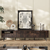 78 " Mid Century Modern TV Stand for 65+ Inch TVs, TV Console with Storage Cabinets for Living Room, Entertainment Center Storage