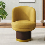 360°Swivel Accent Chair Round Swivel Chair Barrel Chair Upholstered Swivel Chair for Living Room, Bedroom or Apartment
