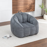 Bean Bag Chair Sofa for Adults Teens, Corduroy Lounge Chair with Armrests & Hanlde for Bedroom, Living Room, Reading Rooms