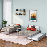 Twin over Full Bunk Bed with Twin Size Trundle