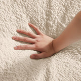 110" Cloud Sectional Couch, Convertible L-Shape Sofa with Ottoman, 3-Seater Modular Sectional Sofa, Warm Beige