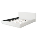 Queen Size Upholstered Platform Bed Frame with Headboard