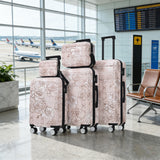 5PCS Hardside PC Luggage Set, Lightweight Durable Suitcase (20"24"28") with Cosmetic Case, Handbag & Spinner Wheels