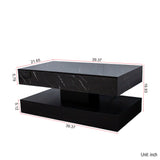 LED Coffee Table,Modern Coffee Table for Living Room,Living Room Tables,Large Living Room Furniture,LED Lights