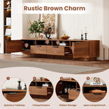 78 inch Modern TV Stand for TVs up to 85", Entertainment Center with Deep Drawer & Cable Management, Soft-Closing Hinges for Living Room