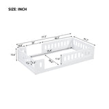 Wood Platform Bed with Guardrail