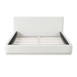 Queen Size Upholstered Platform Bed Frame with Headboard
