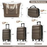 Hardshell ABS Luggage Set - Lightweight & Durable Suitcases with Dual Spinner Wheels, Carry-On & Check-In Sizes for Travel & Business