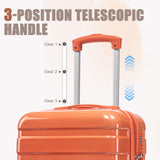14"/20" 2 pcs/set in PC Spinner Wheel Luggage, Carry on Suitcase, With Gradient Color and Combination Lock
