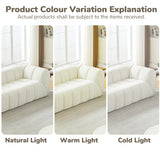 Cloud Sofa Couch, Upholstered 3-Seat Sofa, Beige