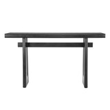 Elegant Console Table with Geometric Silhouette– Perfect Architectural Touch for Living Room, Entryway, Hallway