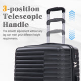 14"/20"/24"/28" 4 pcs/set in PP Spinner Wheel Luggage, Carry on Suitcase, Iron Pull Rod, Combination Password Lock, 14" Cosmetic Case