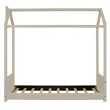 Twin Size Velvet House Bed Wood Bed