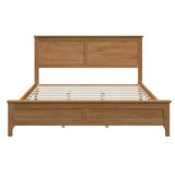 Modern Solid Wood Queen Size Platform Bed with Sturdy Wooden Slats Support,No Box Spring Needed