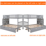 Twin over Full Bunk Bed with Twin Size Trundle