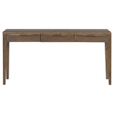 Console Table with 3 Drawers, Farmhouse Entryway Table, Sofa Table Accent Table with Solid Oak Legs for Living Room/Hallway
