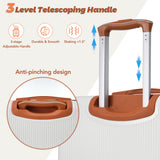 Hardshell Luggage Sets 3 Piece Carry-on Suitcase Double Spinner Wheels with TSA Lock for Men Women