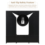 79.1''Wide Modern Hall Tree with Shoe Storage, 4-in-1 Entryway Bench with 8 Cubbies, 7 Coat Hooks & Adjustable Shelf for Hallway, living room