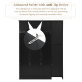 79'' Tall Modern Hall Tree with Shoe Storage, 4-in-1 Entryway Bench with 6 Cabinets, 4 Coat Hooks & Adjustable Shelf for Hallway, living room