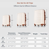 Luggage Sets New Model ABS Hardshell 3pcs Clearance Luggage Hardside Lightweight Durable Suitcase sets Spinner Wheels Suitcase with TSA Lock 20''24''28''