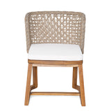 3pcs Patio Dining Set with Ergonomic Chairs, Cushions & Dining Table, Weather-Resistant Outdoor Furniture Set