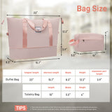 6pcs Hardshell Luggage Set, ABS Durable Lightweight Suitcases with Spinner Wheels, 16/20/24/28"+Duffel & Toiletry Bag
