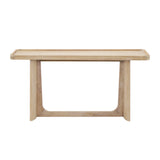 Farmhouse Console Table, Distressed Finish Sofa Table Accent Table with Solid Wood Tray Top for Entryway, Living Room