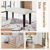 6-Piece Retro Dining Room Set, Classic Kitchen Furniture Set, Wooden Rectangular Table and 4 Chairs with Bench for kitchen & Dining Room, Easy Assembly, Space Saving